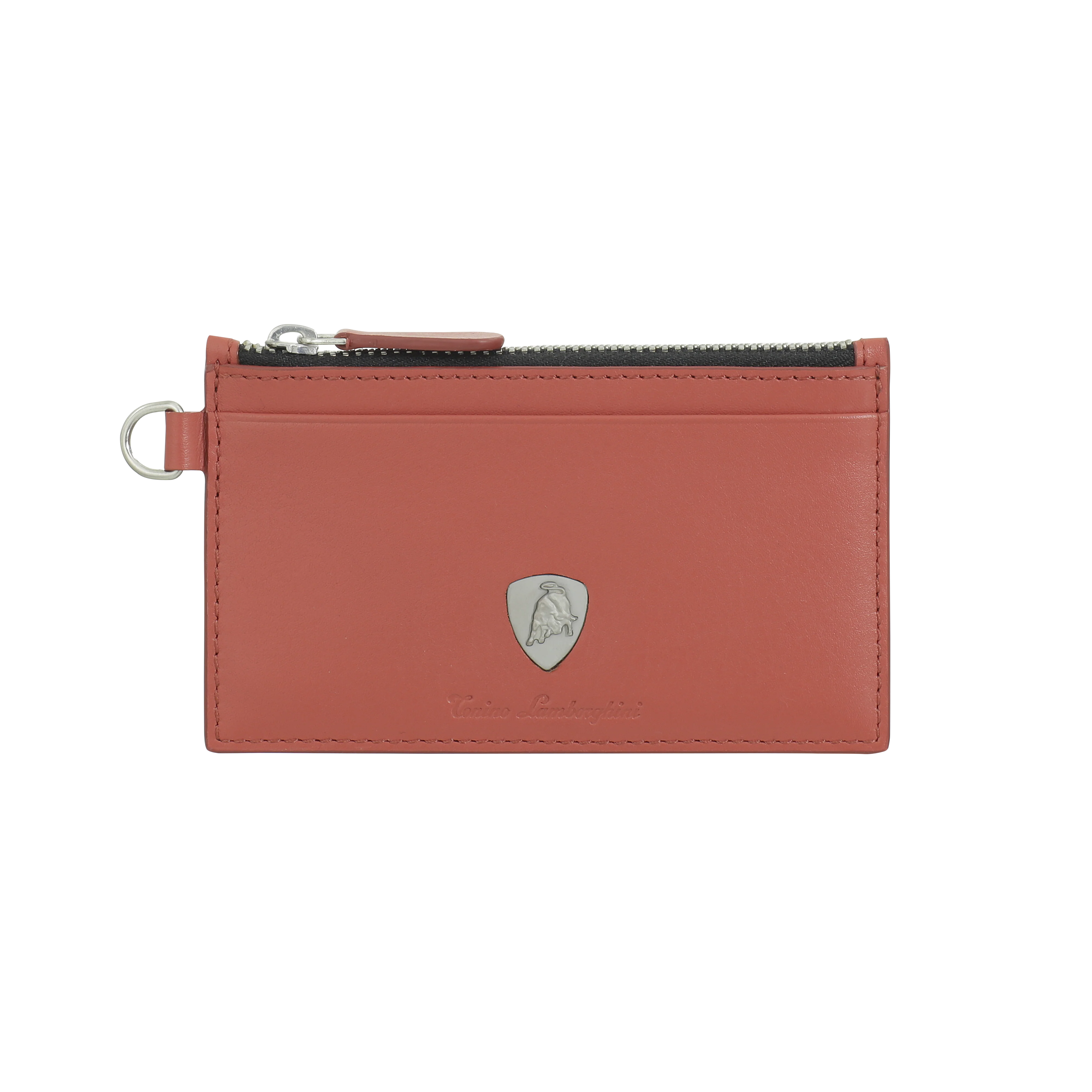 Zip Card Holder + Neck Strap Mediterraneo Red